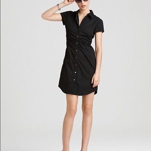 Theory black shirt dress